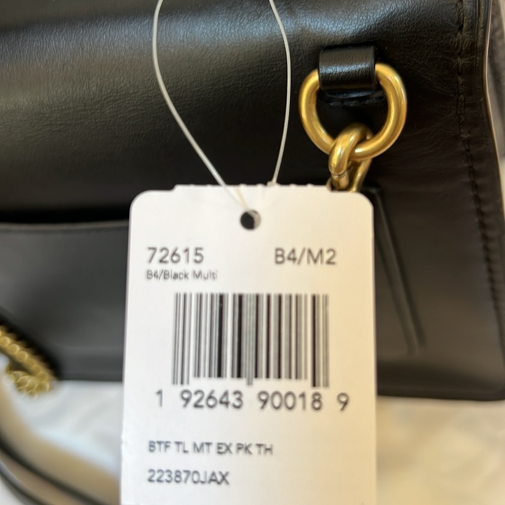 NWT! Coach top handle with butterfly turn lock crossbody. - Picture 8 of 12